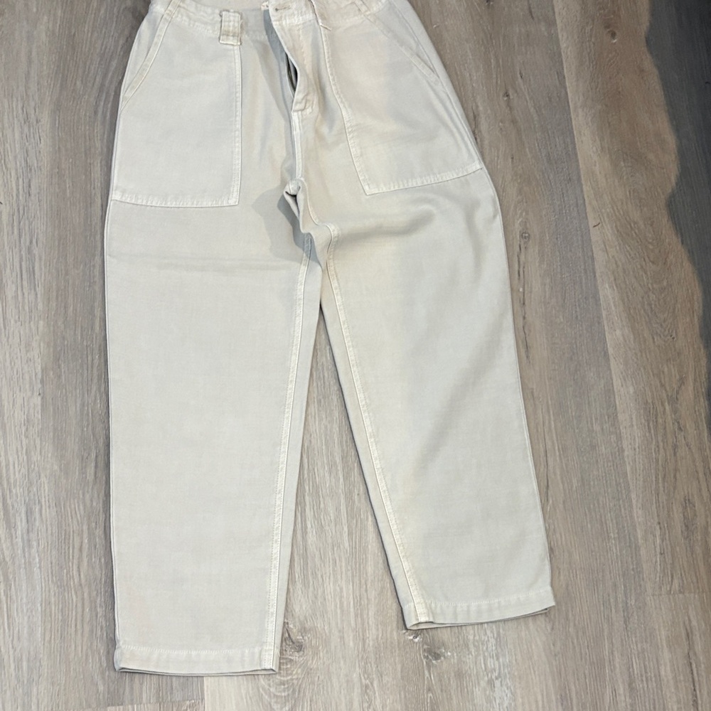 Lucky Brand Cream/Tan Utility Pants